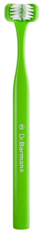 Зубна щітка Dr. Barman's Superbrush Compact тристороння м'яка зелена
