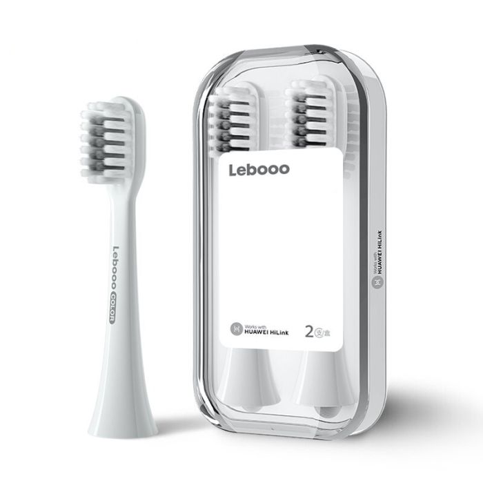 Змінні насадки для звукової зубної щітки Lebooo Color Sensitive White 2 шт білі