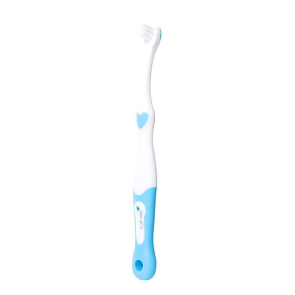 Дитяча зубна щітка Brush-Baby FirstBrush від 0 до 18 місяців блакитна 2 шт