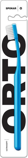 Зубна щітка Spokar Ортодонтична з U-подібним вирізом Синьо-біла (8593534342002_Синьо-біла)