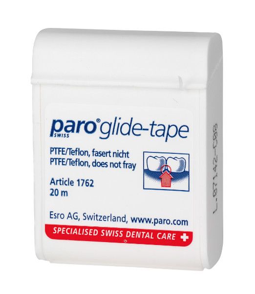Зубна стрічка (флос) тефлонова paro® Glide-Tape 20 м