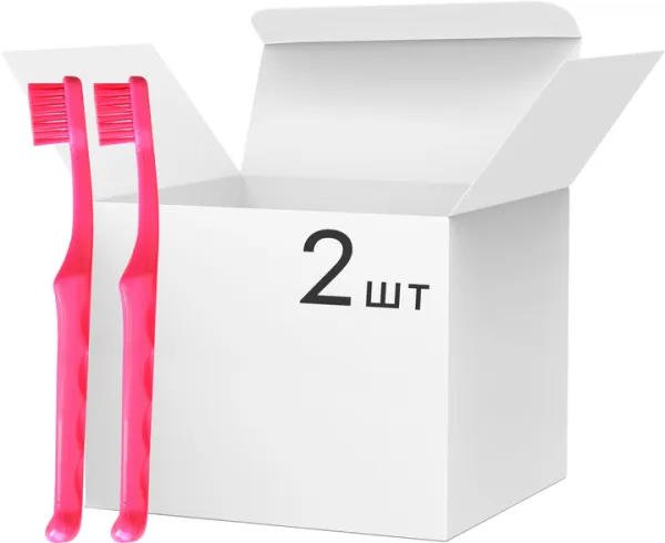 Набір екстрам'яких зубних щіток Spokar D Рожевий 2 шт (8593534340497_розовая)