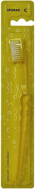 Зубна щітка Spokar C екстрам'яка Жовта (8593534340770-yellow)