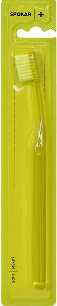 Зубна щітка Spokar Plus М'яка Жовта (8593534341807_жовта)