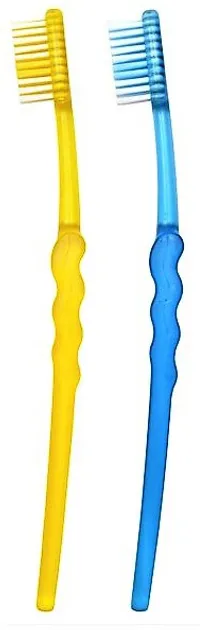 Набір зубних щіток Spokar C середньої жорсткості Жовта і Блакитна 2 шт (8593534340619_желто_голубая)