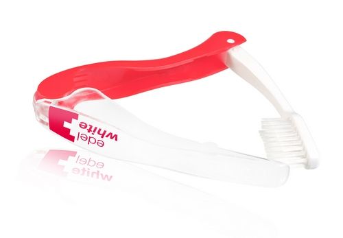 Дорожня зубна щітка-флос Edel+White Flosserbrush М'яка рожева