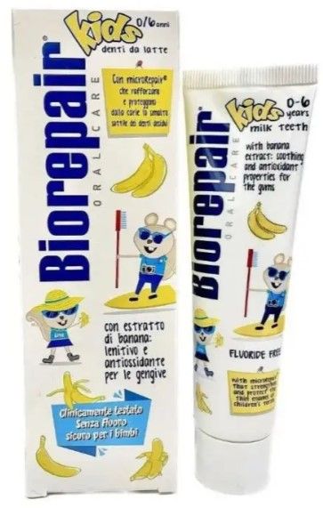 Дитяча зубна паста BioRepair Веселе мишеня Банан 50 мл