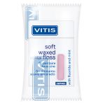 М'яка зубна нитка Vitis з фтором та м'ятою (рожева) у п/е упаковці 50 м.