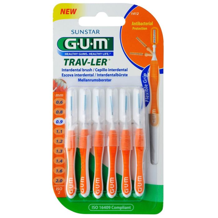 Міжзубні йоржики GUM TravLer 0.9 мм 6 шт