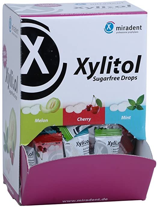 Льодяники з ксилітом Miradent Xylitol Drops в асортименті 100 шт
