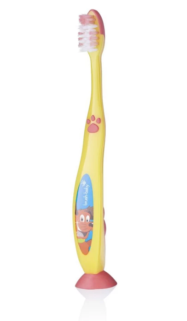 Дитяча зубна щітка Brush Baby FlossBrush від 6 років жовта