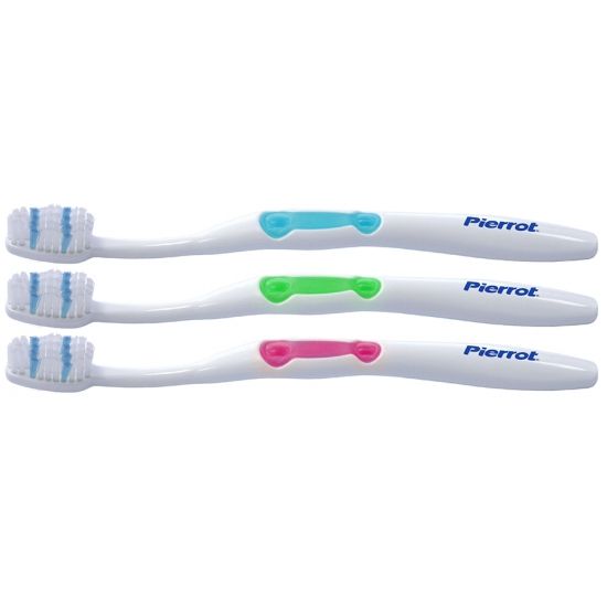 Набір зубних щіток Pierrot Colours середня жорсткість 3 шт