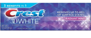Зубна паста Crest 3D White Radiant Mint 99 мл