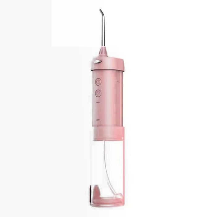 Іригатор h2ofloss hf-10 Mini портативний 5 насадок рожевий