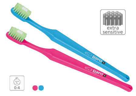 Дитяча зубна щітка Paro baby brush від 0 до 4 років