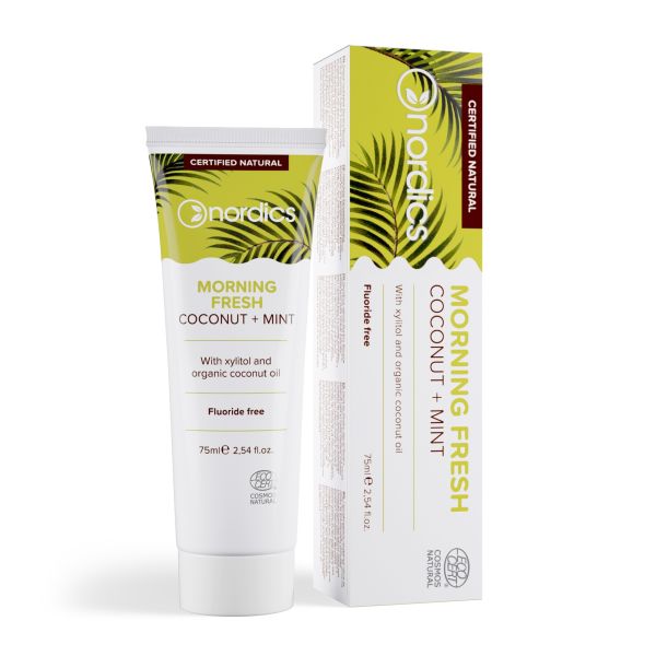 Зубна паста Nordics Cosmos Organic Органічна зубна паста з кокосовою олією та м'ятою 75 мл