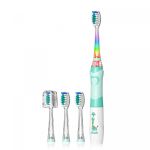 Дитяча звукова зубна щітка Seago SG-977 Giraffe Green від 3 років 4 насадки