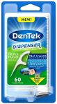 Флосс-зубочистки DenTek Потрійне очищення з диспенсером 60 шт
