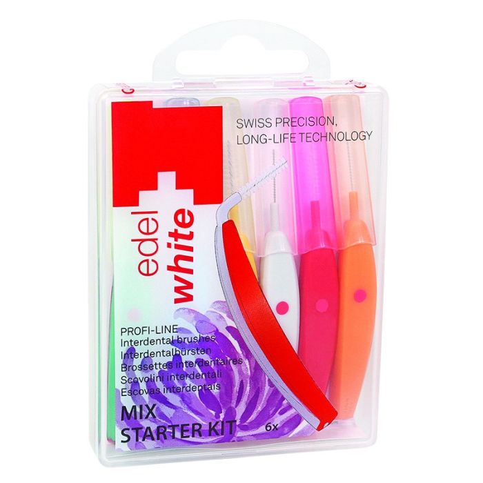 Міжзубні щітки Edel White Profi-Line EasyFlex MIX 6 шт