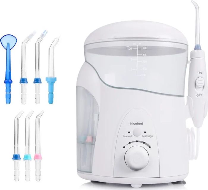 Іригатор порожнини рота Nicefeel FC288 UV (з ультрафіолетом) білий 7 насадок