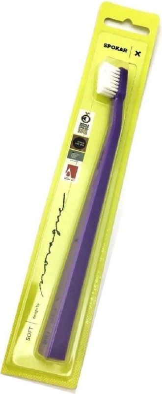 Зубна щітка Spokar X М'яка (8593534341968_Фіолетово-біла)