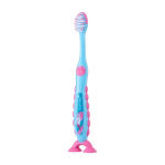 Дитяча зубна щітка Brush Baby FLOSSBRUSH від 3 до 6 років Фламінго