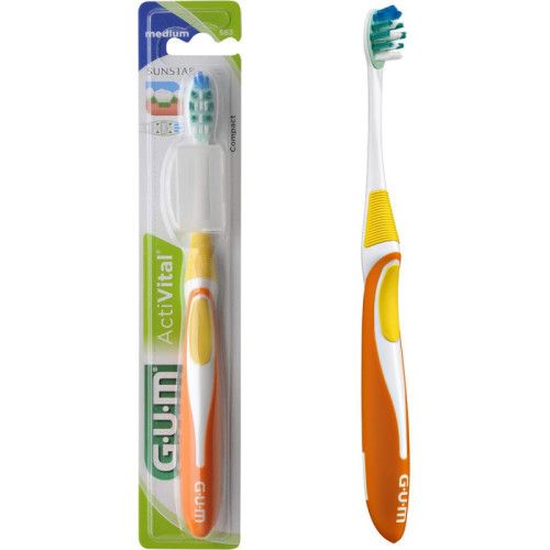Зубна щітка GUM Activital Compact середня жорсткість помаранчева