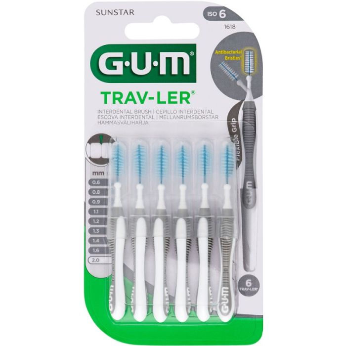 Міжзубні йоржики GUM TravLer 2.0 мм 6 шт