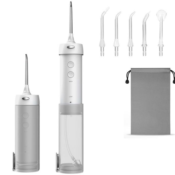 Іригатор h2ofloss hf-10 Mini портативний 5 насадок білий