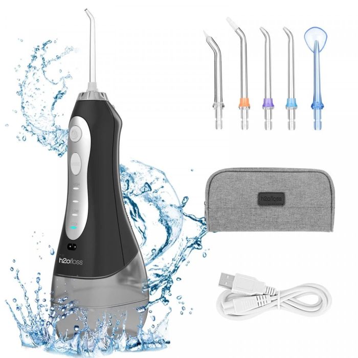 Іригатор h2ofloss hf-5 портативний 5 насадок Чорний