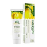 Зубна паста Nordics Cosmos Organic Super White Натуральне відбілювання з лимоном та м'ятою 75 мл