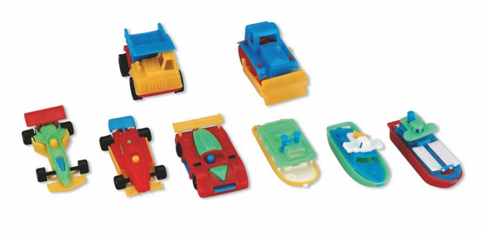 Мотиваційні іграшки Miradent Miniature cars and boats 100 шт
