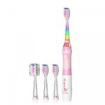 Дитяча звукова зубна щітка Seago SG-977 Giraffe Pink від 3 років 4 насадки