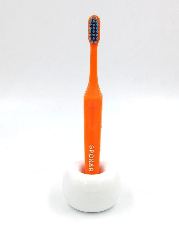 Набір екстрам'яких зубних щіток Spokar D Оранжево-синій 2 шт (8593534340497_оранжево_синяя)