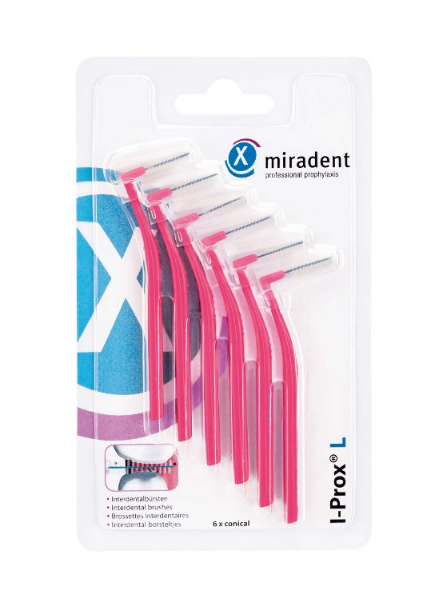 Міжзубні йоржи Miradent I-Prox L xx-fine 0.4 мм рожеві
