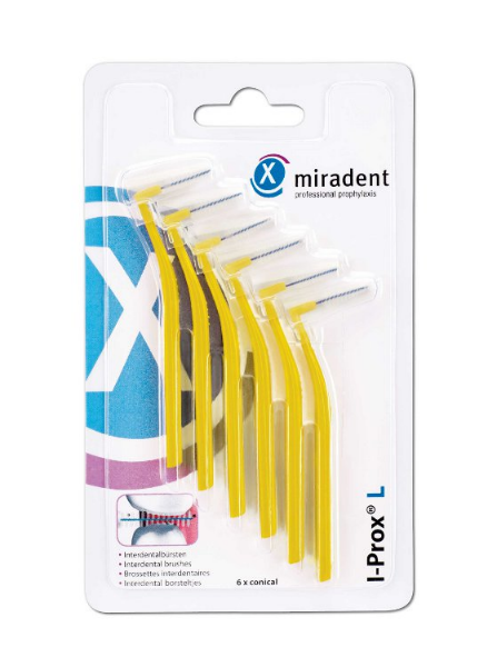 Міжзубні йоржи Miradent I-Prox L x-fine 0.5 мм жовті
