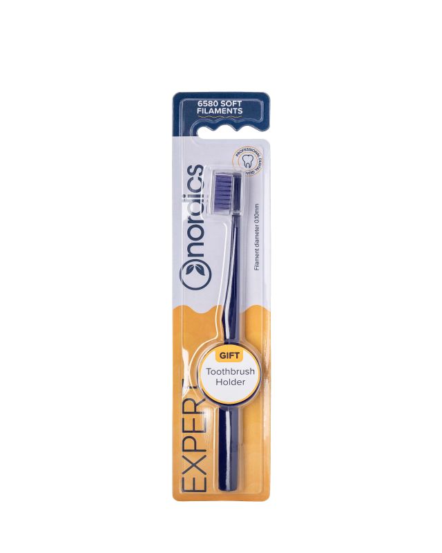 Зубна щітка Nordics Expert 6580 Soft, фіолетова