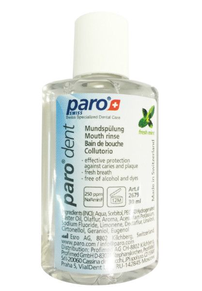 Ополіскувач рота з амінофторидом Paro Dent 30 мл