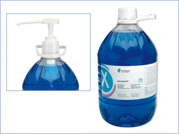Ополіскувач рота Miradent Paroguard із хлоргексидином 0,20% 5 л