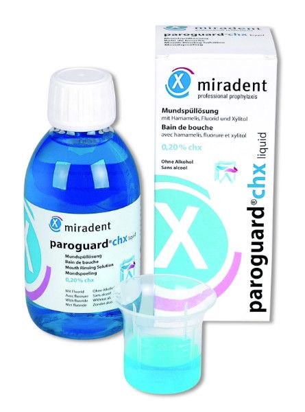 Ополіскувач рота Miradent Paroguard із хлоргексидином 0,20% 200 мл