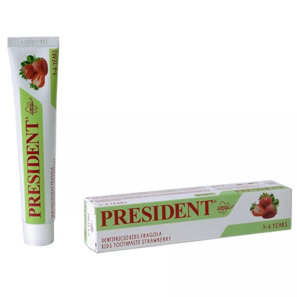 Дитяча зубна паста President Kids Полуниця з фтором від 3 до 6 років 50 мл