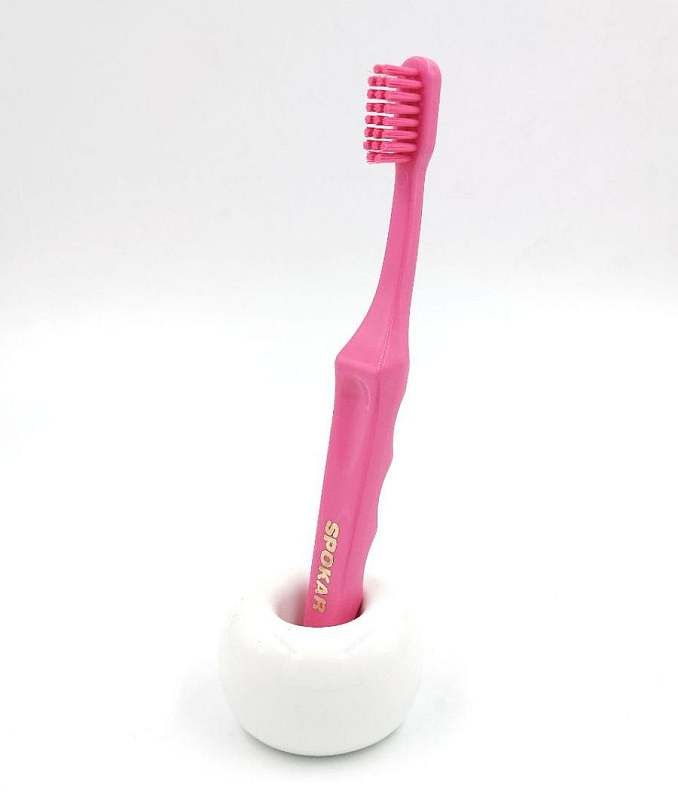 Набір екстрам'яких зубних щіток Spokar D Рожевий 2 шт (8593534340497_розовая)
