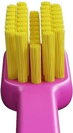 Зубна щітка Spokar Ортодонтична з U-подібним вирізом (8593534342002_Рожево-жовта)