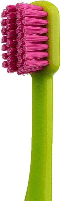 Зубна щітка Spokar Ортодонтична з U-подібним вирізом (8593534342002_Салатово-рожева)