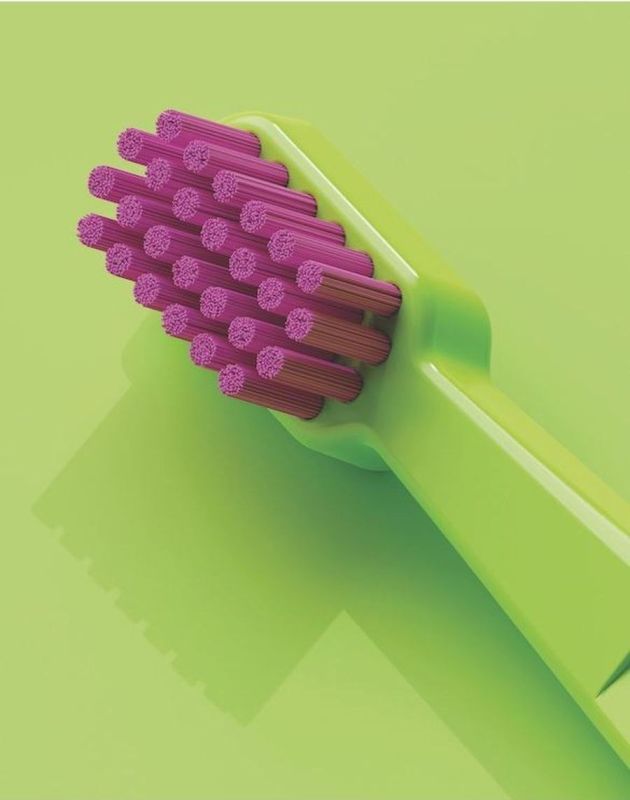 Дитяча зубна щітка Spokar XD Ultrasoft з пісочним годинником Зелено-рожева (8593534342156_зелено-розовая_с песочными часами)