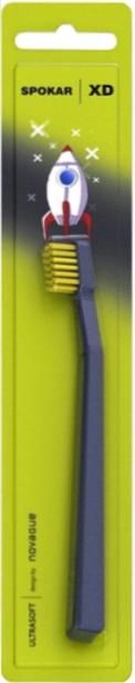 Дитяча зубна щітка Spokar XD ultrasoft (8593534342156_Сіро-жовта)