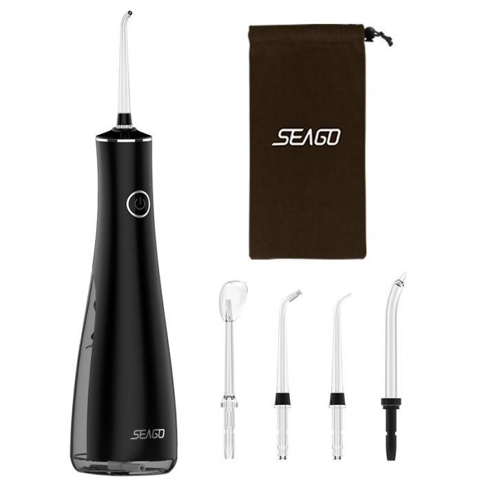 Іригатор порожнини рота Seago SG-8001 Black 5 насадок