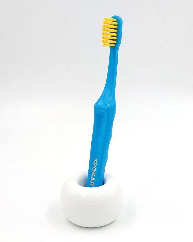 Набір екстрам'яких зубних щіток Spokar D Синьо-жовтий 2 шт (8593534340497_сине_желтая)