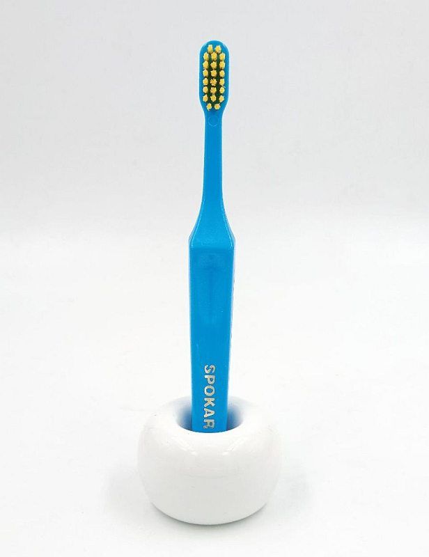 Набір екстрам'яких зубних щіток Spokar D Синьо-жовтий 2 шт (8593534340497_сине_желтая)