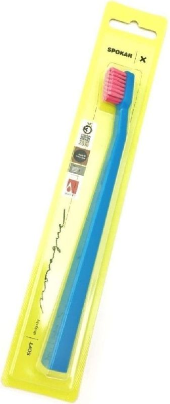 Зубна щітка Spokar X М'яка (8593534341968_Синьо-рожева)
